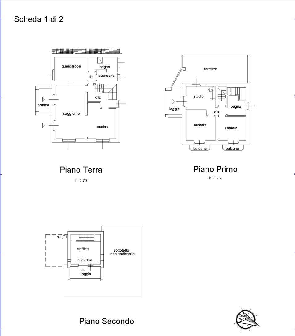 Ground Plan casa Ruscello